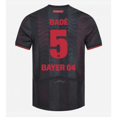 Moški Nogometni dresi Bayer Leverkusen Loic Bade #5 Domači 2025-26 Kratek Rokav Moški Nogometni dresi Bayer Leverkusen Loic Bade #5 Domači 2025-26 Kratek Rokav